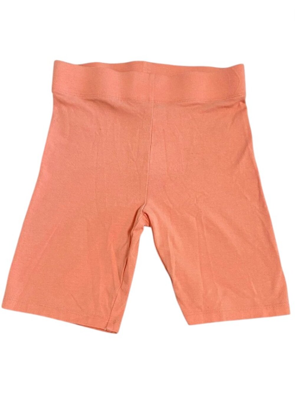 Forever 21 Basic Cotton Biker Shorts Light Orange Peach S
